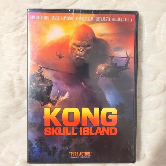 Kong Skull Island DVD Tom Hiddleston Samuel L Jackson Brie Larson New Sealed - Picture 1 of 6